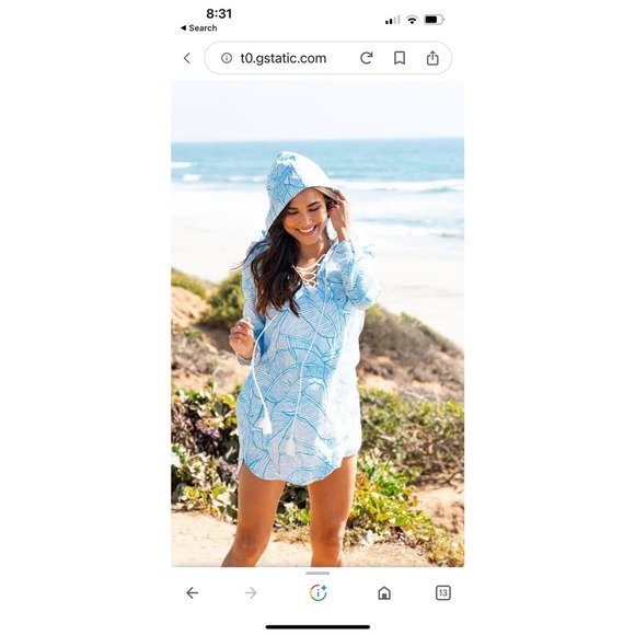 Charlie Holiday Tunic Coverup - Size 8 - Picture 1 of 6